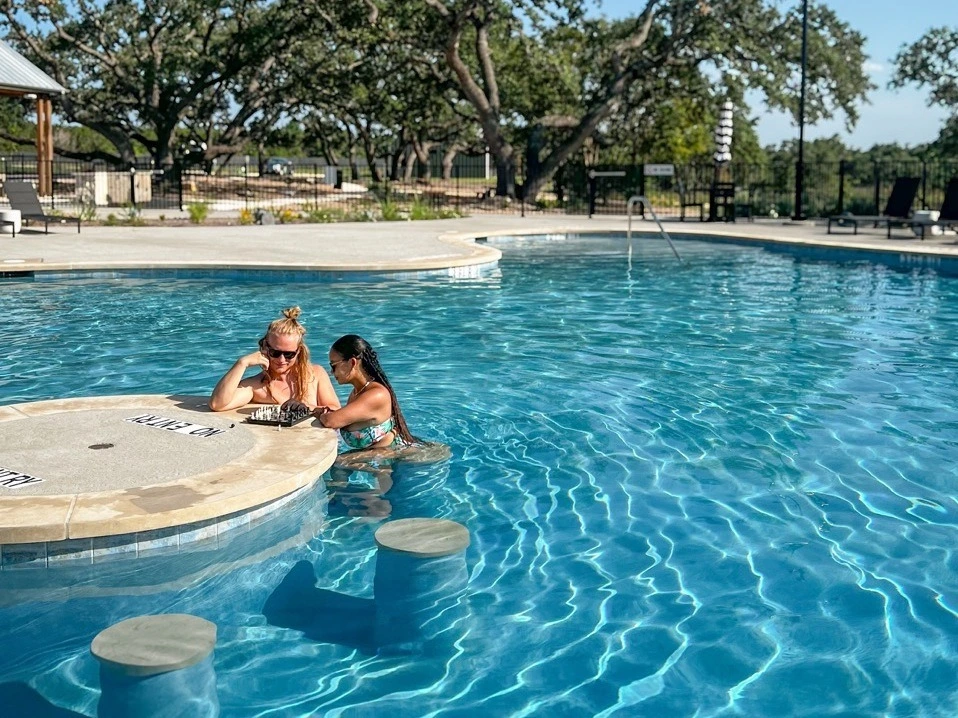Horseshoe RV Resort in Wimberley TX  swimming pool
