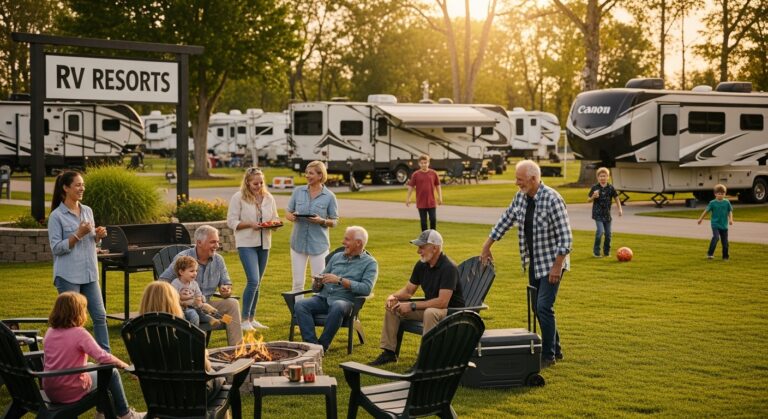 RV resort travelers
