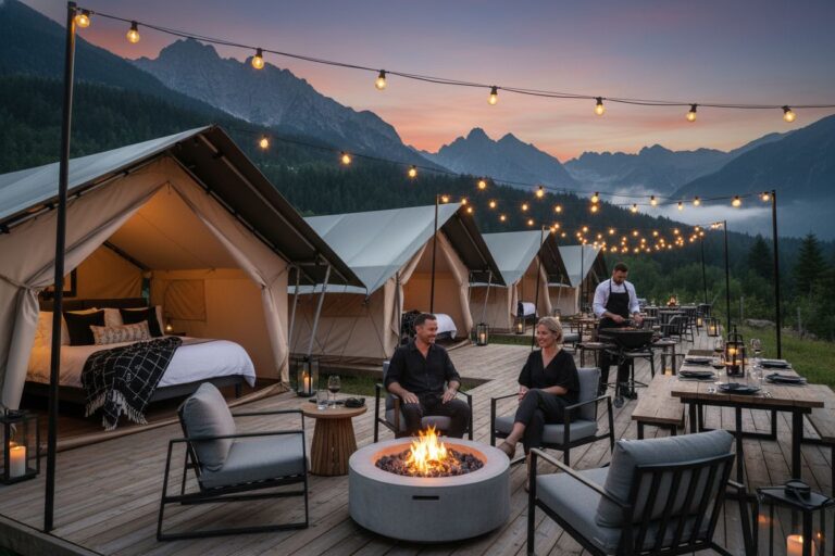 luxury camping experience